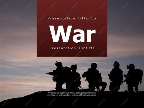War PowerPoint Template Goodpello