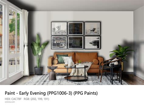Ppg Paint Color Early Evening