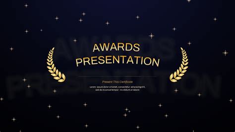 Ppt Template Awarding