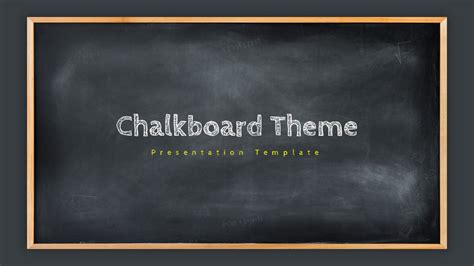 Ppt Template Chalkboard