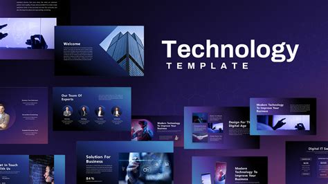 Ppt Template Technology Theme