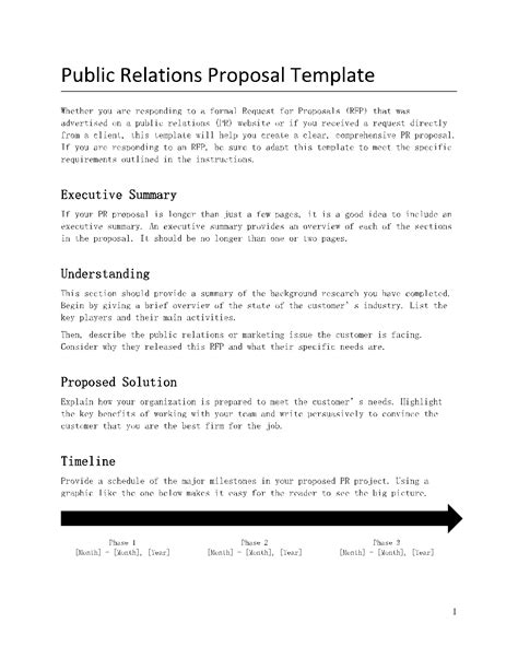 Pr Proposal Template