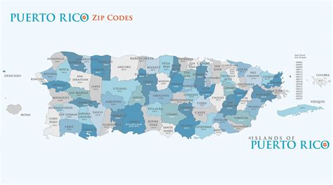 Puerto Rico Zip Code Map OFO Maps