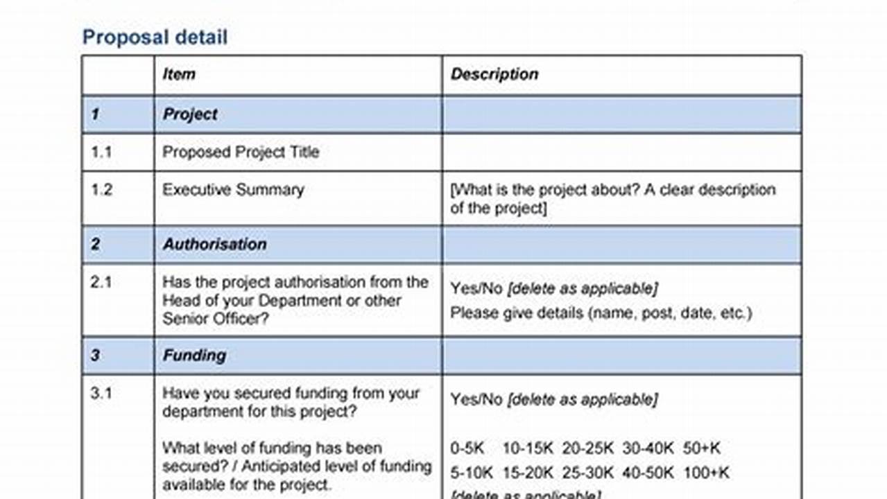Practical Excel Templates for Project Proposals