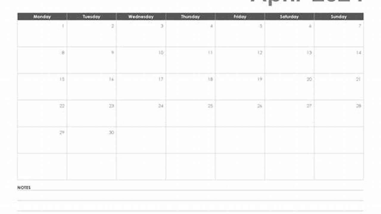 Practical, Versatile And Customizable April 2024 Calendar Templates., 2024