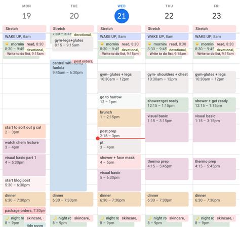 Practical Advice Google Calendar