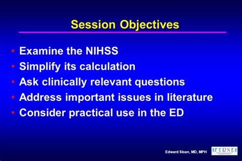 Practical Application of NIHSS in Emergency Settings