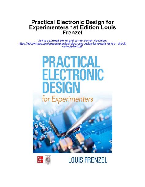 Practical Electronic Design For Experimenters