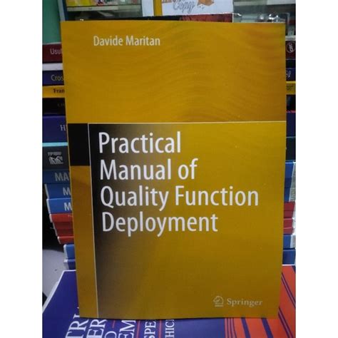 Practical Manual Of Quality Function Deployment