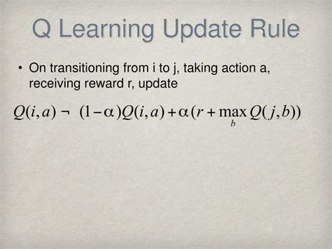 Practical Q Learning Update Rule Examples And Phrasing