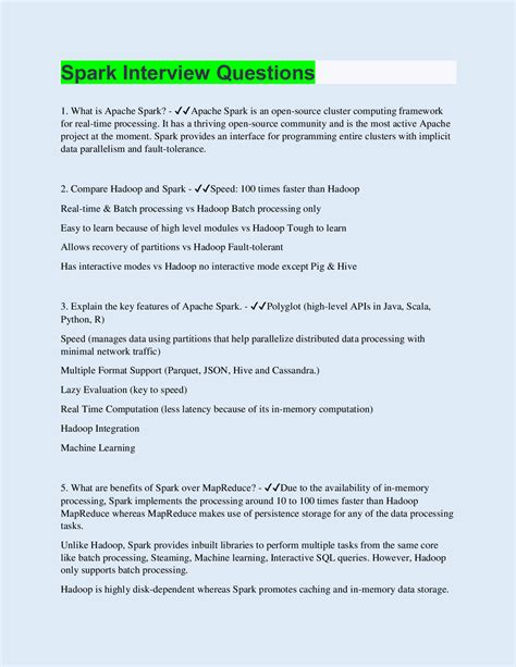 Practical Spark Interview Questions to Practice
