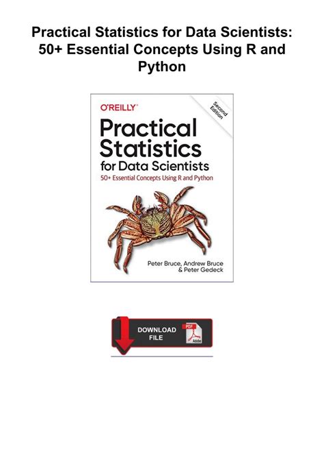 Practical Statistics For Data Scientists: 50+ Essential Concepts Using R And Python Highlights