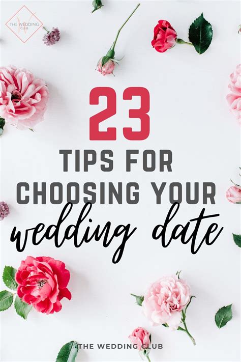 Practical Tips for Choosing Your Date