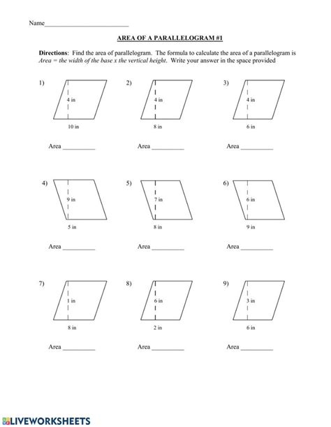 Practice 10 1 Areas Of Parallelograms And Triangles Worksheet Answers