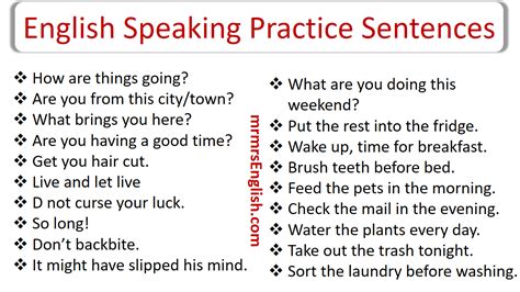 Practice Speaking