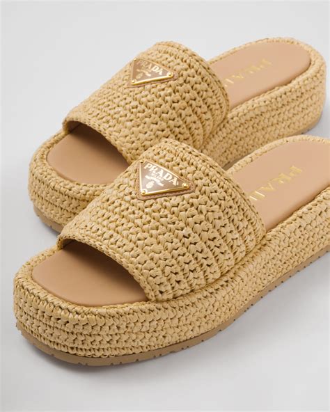 Prada Crochet Slides