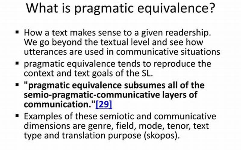 Pragmatic Equivalence Example Image