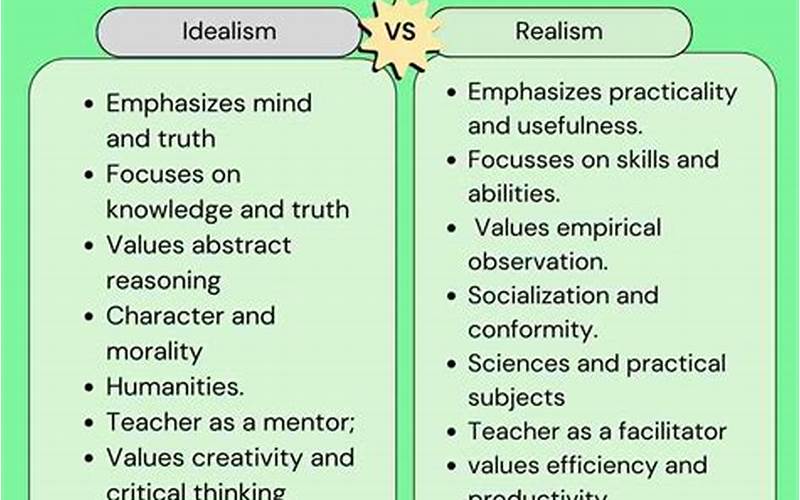 Pragmatism Vs. Idealism
