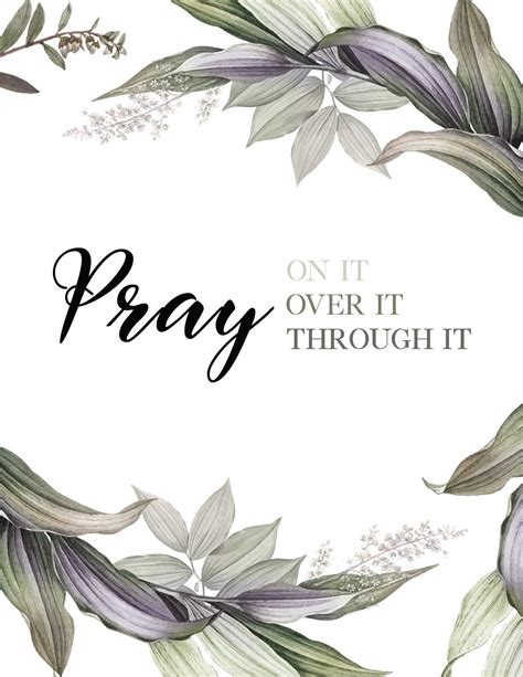 Download Pray on It Pray over It Pray... Printable