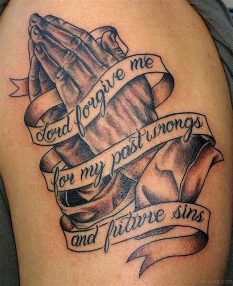 50 Excellent Praying Hands Tattoos For Shoulder