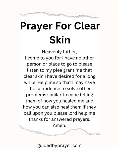 Divine Intervention: How A Prayer For Clear Skin Can Transform Your Complexion