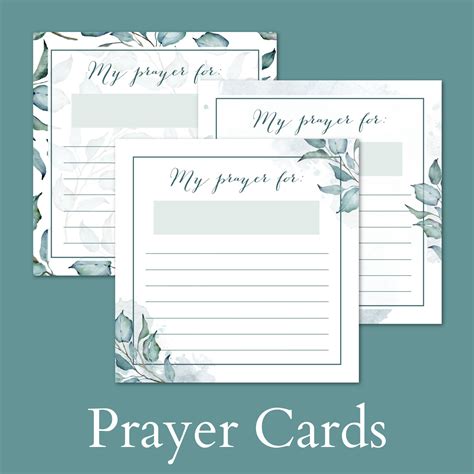 Prayer Request Cards Template