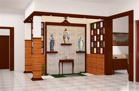Prayer room decor with natural elements