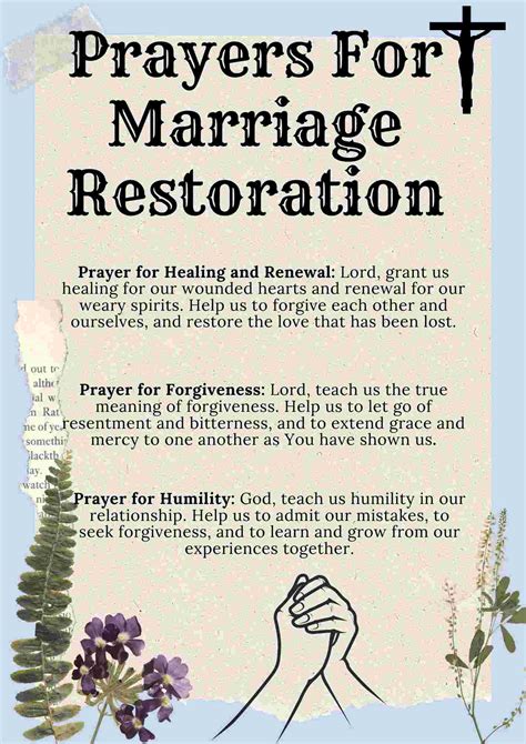 Discover the Power of Prayers for Marriage Restoration - Revitalize Your Relationship Now!
