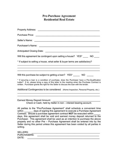 Free Real Estate Sales Agreement Template Of Sample Sales Contract