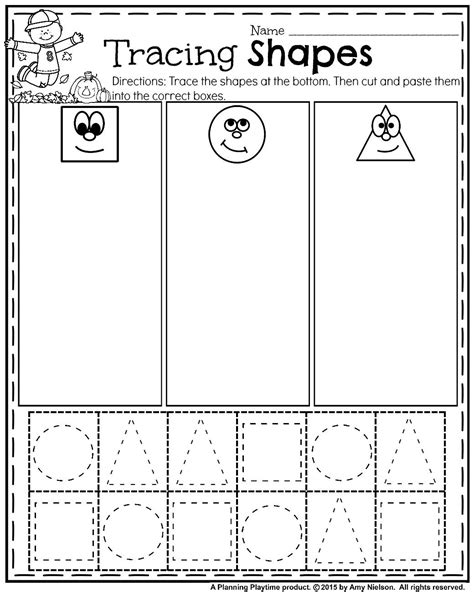 Pre K Cut And Paste Worksheets