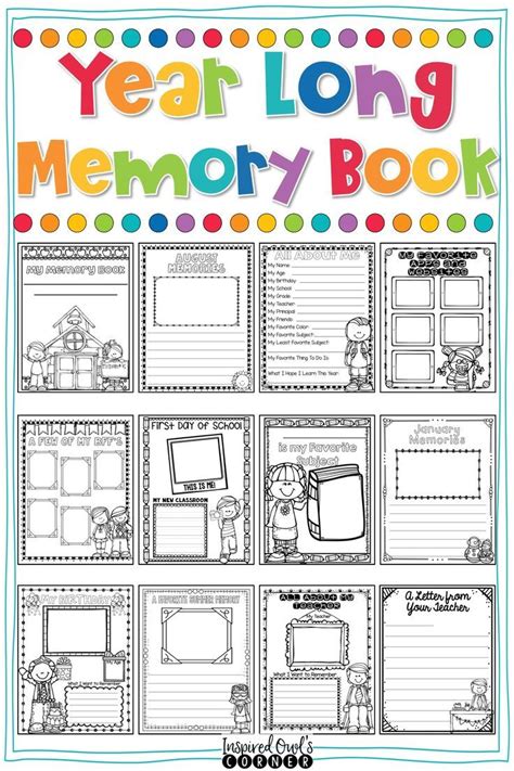 Pre K Memory Book Printables Free