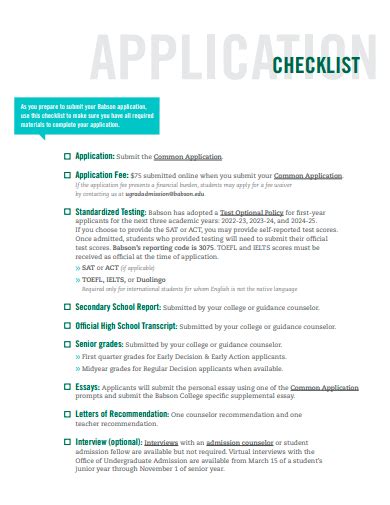 Pre-Application Checklist: What You Need