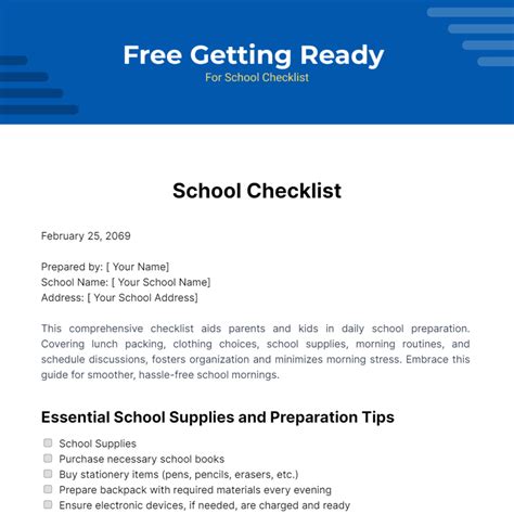 Pre-Installation Checklist: Getting Ready