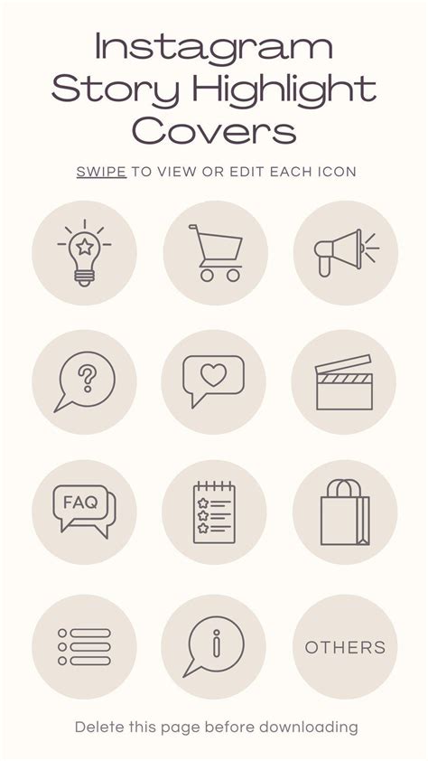 Pre-Made Instagram Story Cover Icons