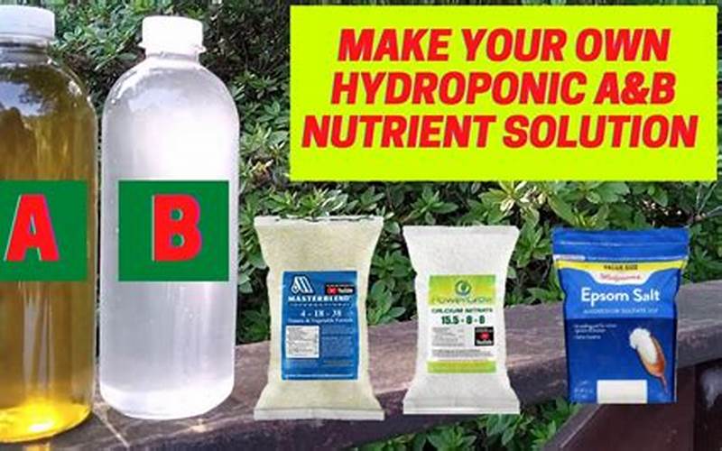 Pre-Mixed Hydroponic Nutrient Solution