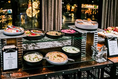 Pre-function area food stations