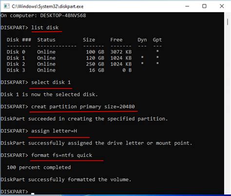 Precautions to take while using Diskpart commands