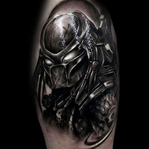 50 Predator Tattoo Designs For Men SciFi Ink Ideas