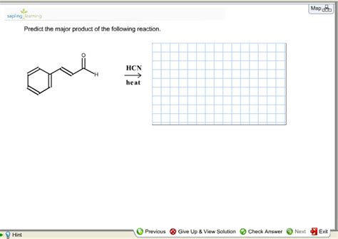 Predict The Major Product For The Following Reaction: