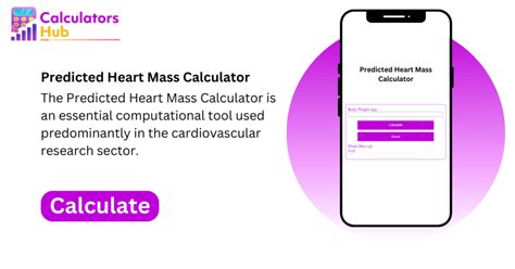 Unlock Your Heart Health Potential: Try our Predicted Heart Mass Calculator Today!