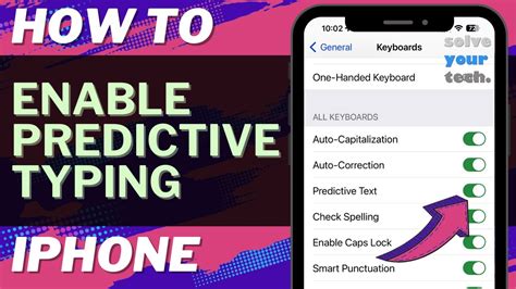 Predictive typing iPhone
