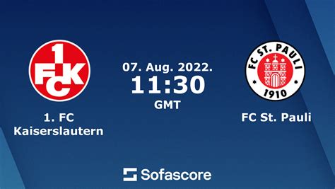 Statistik Pertandingan Kaiserslautern vs St Pauli