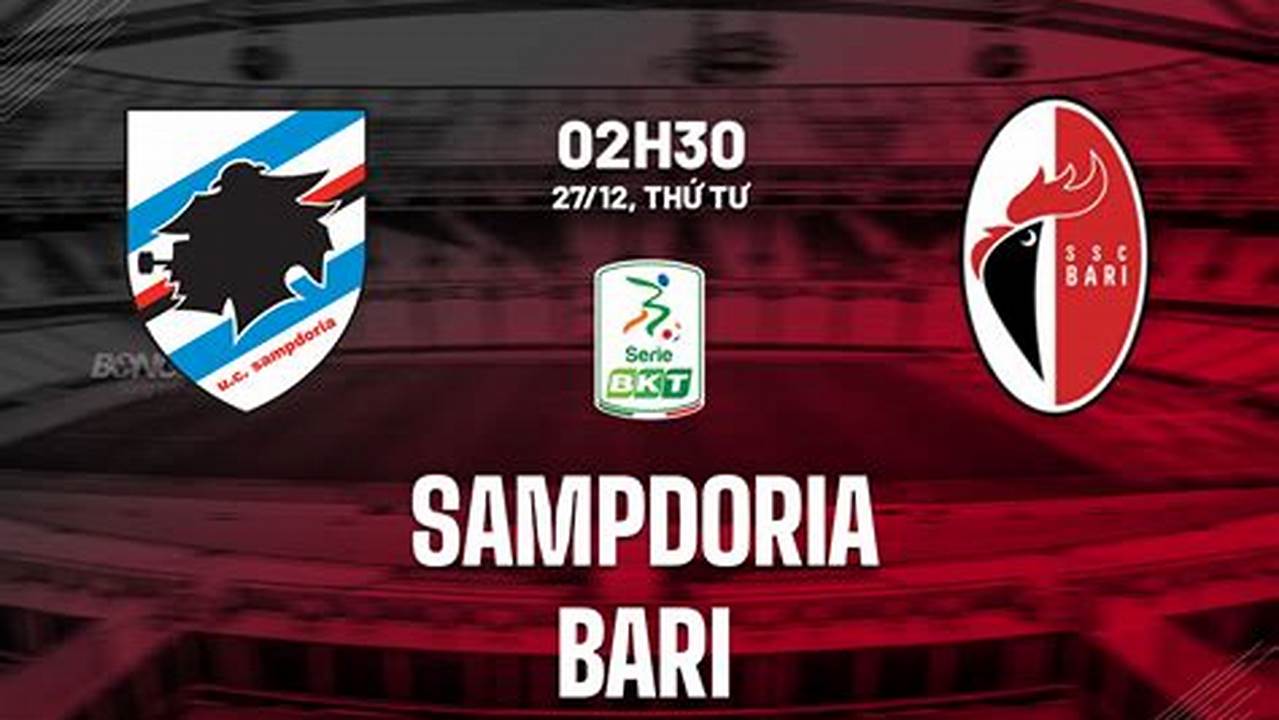 Prediksi Jitu Skor AS Bari vs Sampdoria, Panduan Akurat!