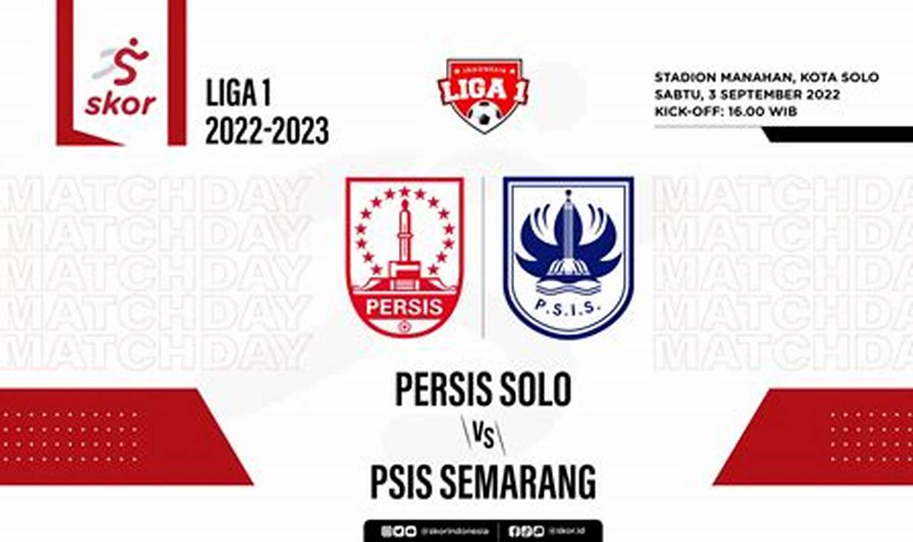 Prediksi Jitu Skor PSIS Semarang vs Persis Solo, Menang Siapa?