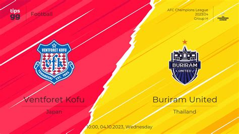 Head to Head Ventforet Kofu vs Buriram United