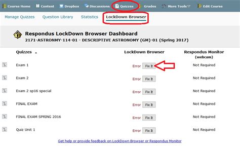 Preliminary steps to fix the LockDown Browser
