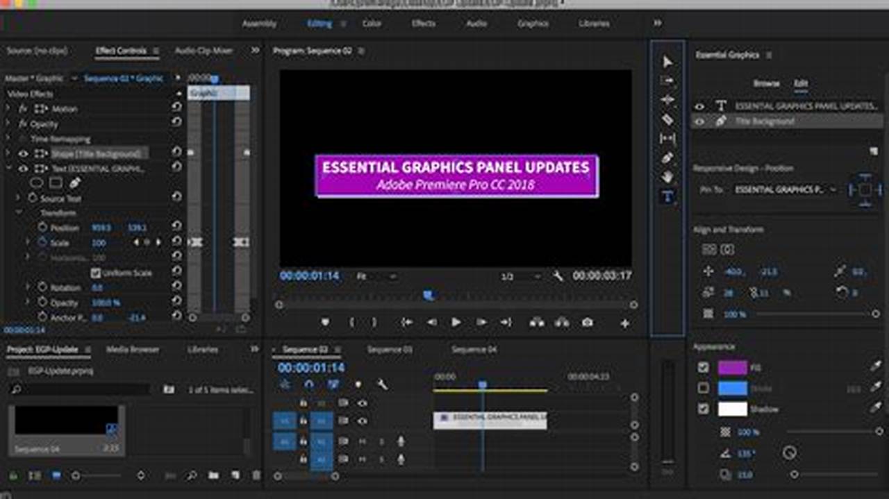 Premiere Pro Motion Graphics 2025