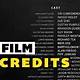 Premiere Pro Rolling Credits Template