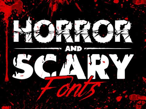Premium Alphabet Horror Fonts