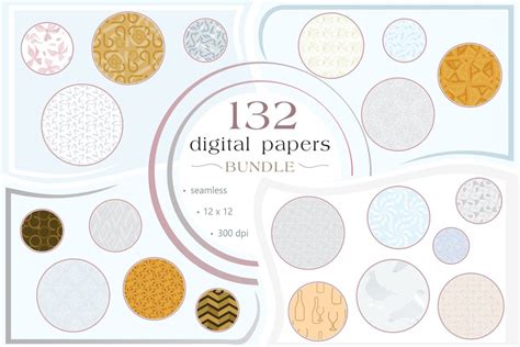 Download Premium Digital Papers Bundle Background Creativefabrica DXF Files